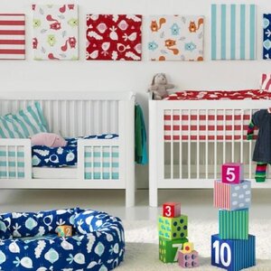 NG Baby bedding set 100x130cm Sky Red - Done by Deer
