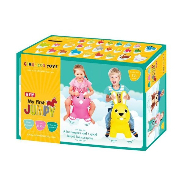 Gerardos Toys Jumpy šokliukas, Yellow Bunny - Gerardos Toys