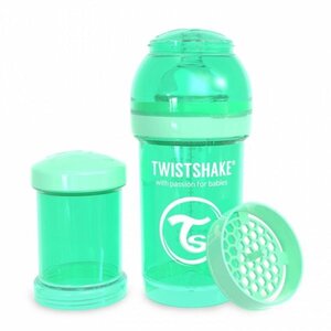 Twistshake Anti-Colic 180ml Pastel Green Green  - BabyOno