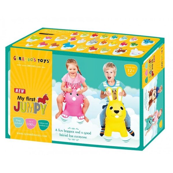 Gerardos Toys Jumpy lēkājamā rotaļlieta Rozā zaķis - Gerardos Toys
