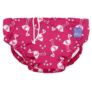 BambinoMio Reusable Swim Nappy, Pink Flamingo, XLarge (2+ Years) - Angelcare