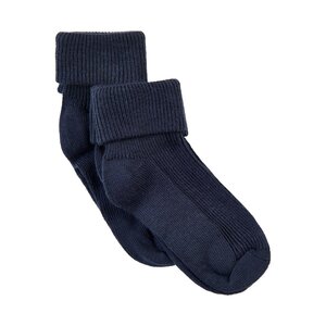 Minymo Baby rib sock w. fold (2-pack) - NAME IT
