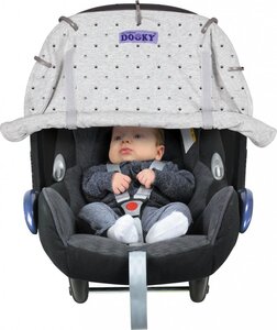 Dooky universal cover Light Grey Crowns - Bugaboo