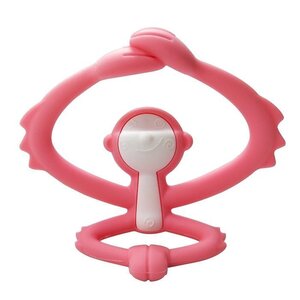 Mombella пропезыватель для зубов Hugging Monkey Pink - Mombella