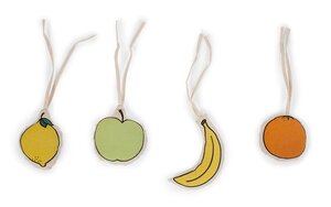 Childhome gymtoys canvas fruit set of 4pcs Multicolor - Taf Toys