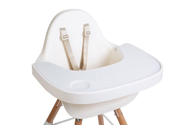 Childhome Evolu barošanas krēsla paplāte, White - Childhome