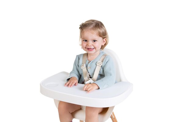 Childhome Evolu barošanas krēsla paplāte, White - Childhome