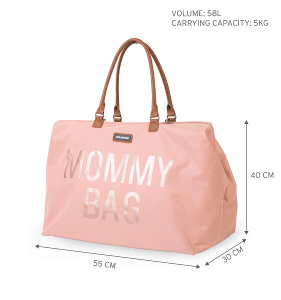 Childhome mommy bag big Pink/Copper - Childhome