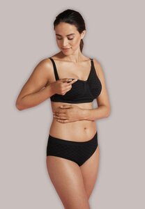 Carriwell Nursing Bra with Carri-Gel Deluxe Black Check, S - Mamalicious