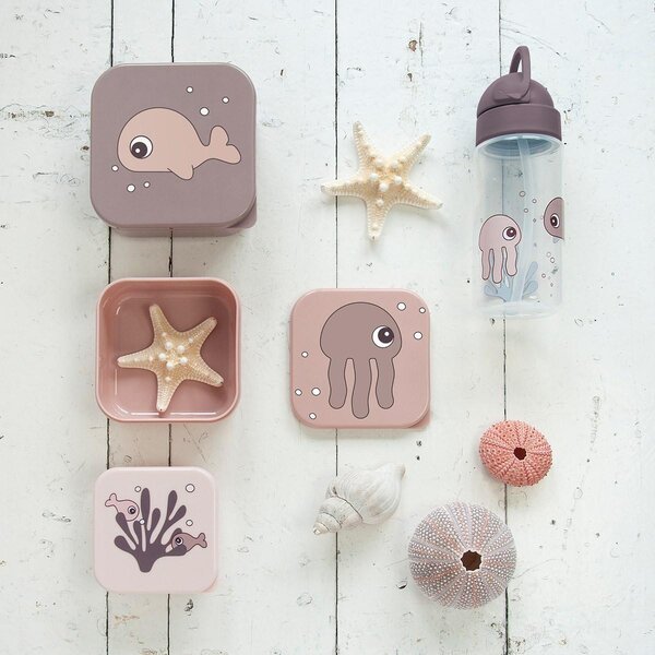 Done by Deer бутылочка с соломинкой 350ml, Sea friends - Done by Deer
