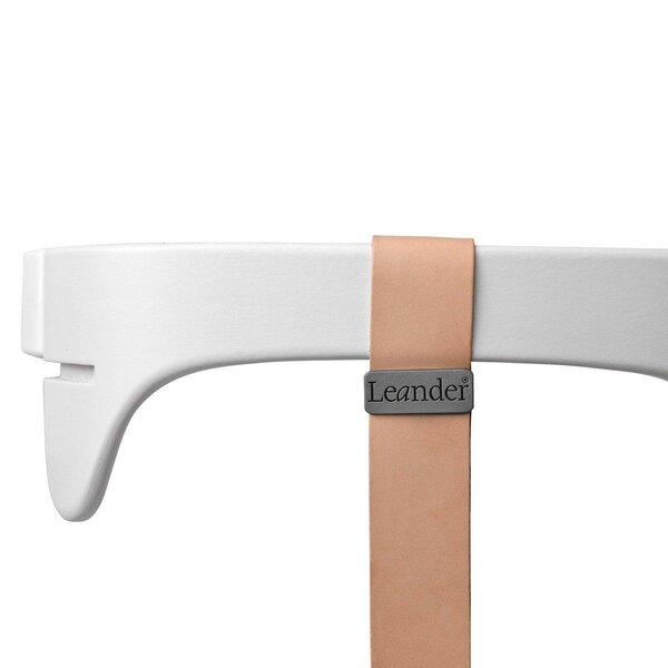 Leander leather strap for safety bar, Natural - Leander