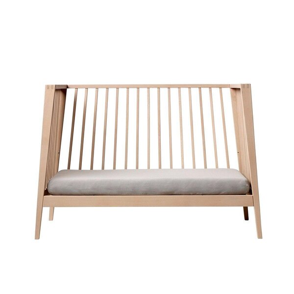 Leander Linea baby cot 65x132cm, Beech - Leander