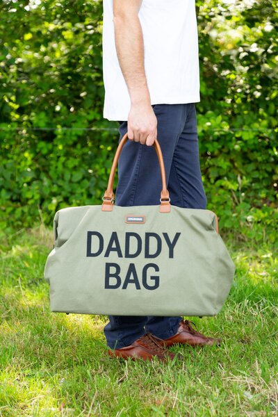 Childhome Daddy bag nursery bag - canvas Khaki - Childhome