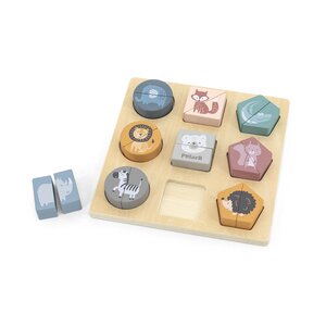 PolarB Shape Block Puzzle - Wild Animals - Done by Deer
