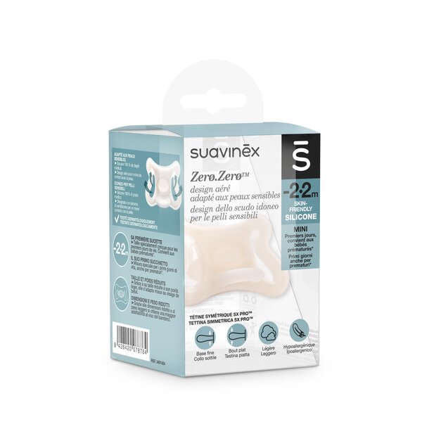 Suavinex Zero.Zero sümmeetriline silikoonlutt -2-2 kuud - Suavinex