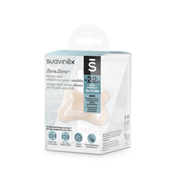 Suavinex Zero.Zero sümmeetriline silikoonlutt -2-2 kuud - Suavinex