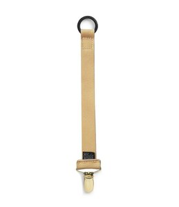 Elodie Details Pacifier clip Leather Nude Nude one size - Elodie Details