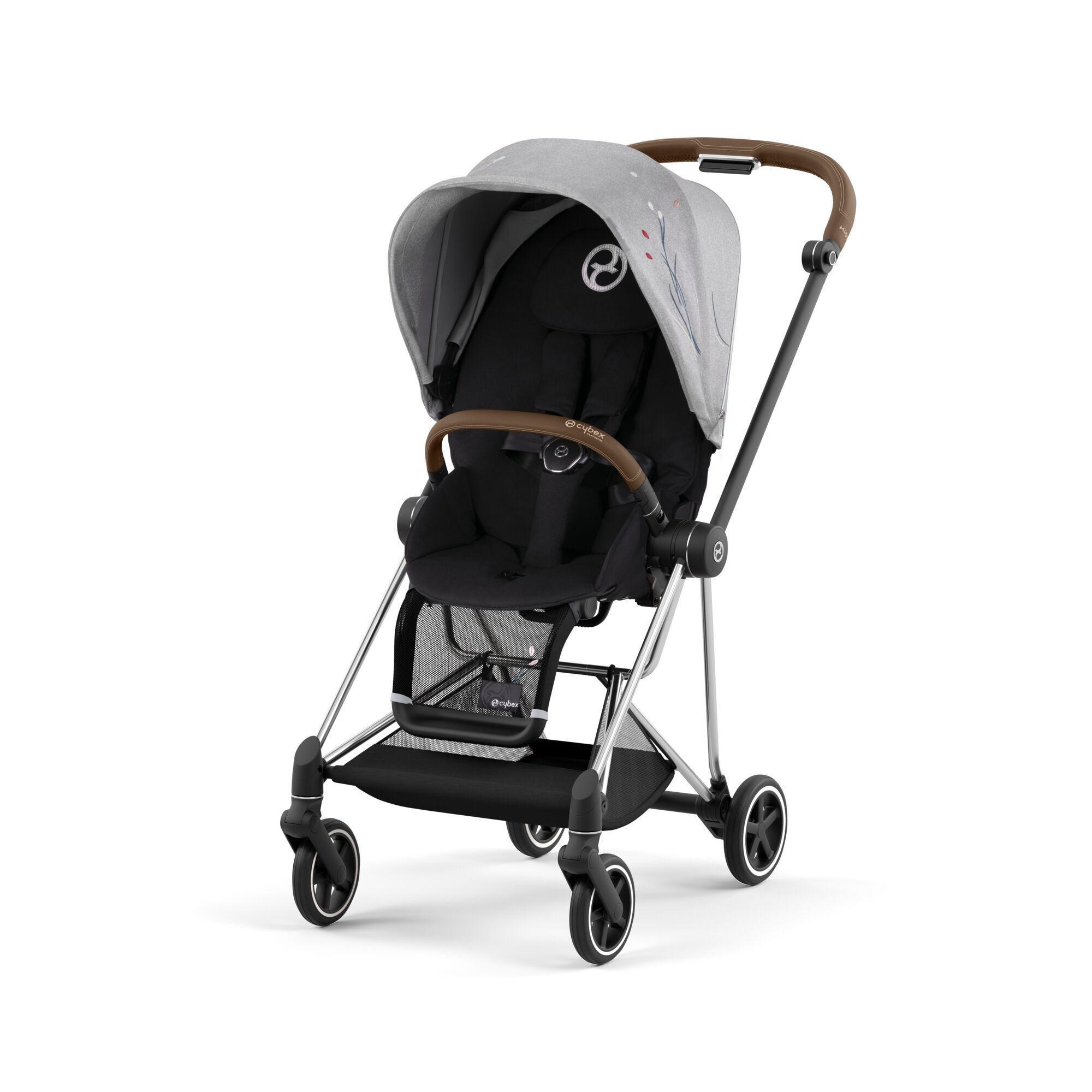 brown pushchair