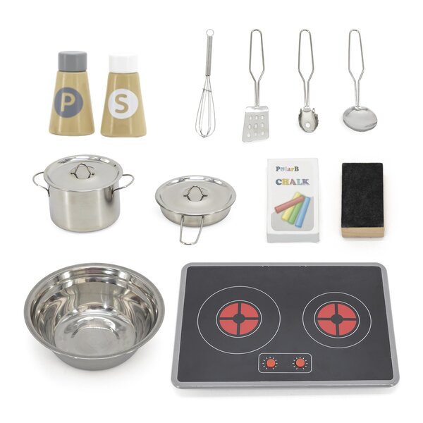 PolarB Little Chefs Kitchen with Light and Sound - Pink - PolarB