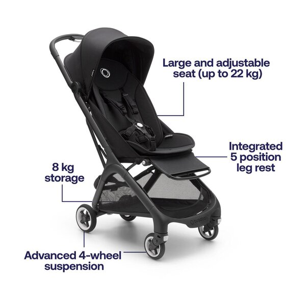 Bugaboo Butterfly complete Black/Stormy Blue - Bugaboo