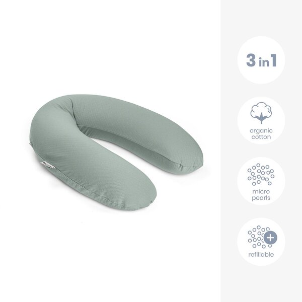 Doomoo Buddy nursing pillow, Tetra Jersey Green - Doomoo