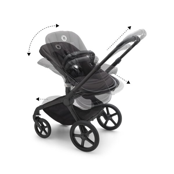 Bugaboo Fox 5 vežimėlis Black/Grey Melange  - Bugaboo