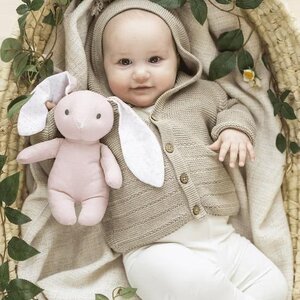 Teddykompaniet plīša rotaļlieta rabbit Elina, Pink - Teddykompaniet