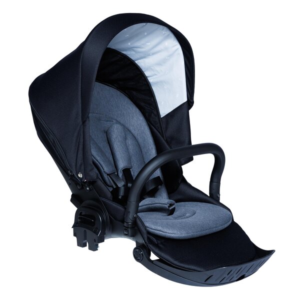 Nordbaby Active Lux vankrikomplekt Black Ink, raamiga Black  - Nordbaby