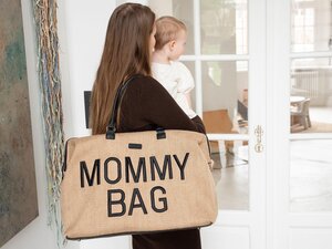 Childhome Mommy Bag suur tarvikute kott Raffia - Childhome