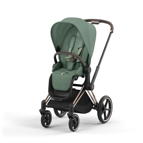 Cybex Priam V4 ratu komplekts Leaf Green, Rose Gold rāmis - Cybex