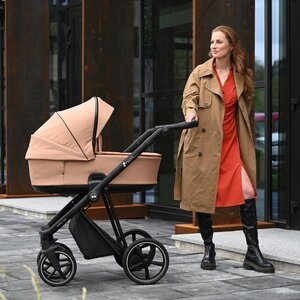 Nordbaby Active Lux vankrikomplekt Copper Beige, raamiga Chrome  - Nordbaby