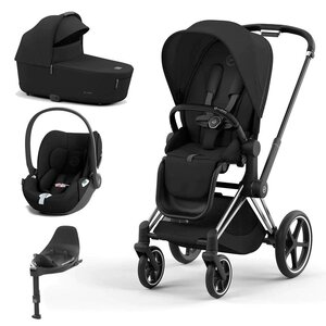 Cybex Eos Lux 2in1 stroller set Lava Grey, silver frame
