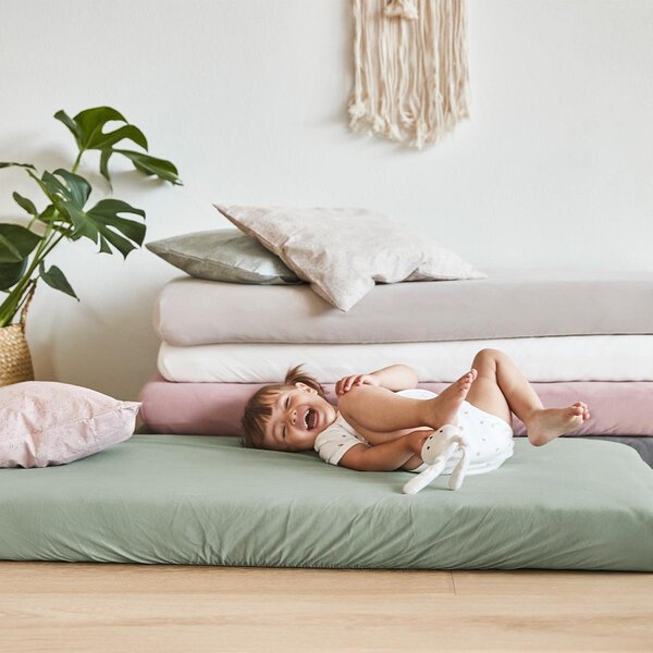 Leander palags priekš bērnu gultas 60x120 cm, Sage Green, 2 gb. - Leander