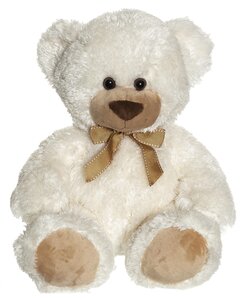 Teddykompaniet soft toy bear 45cm, Roger Creme - Teddykompaniet