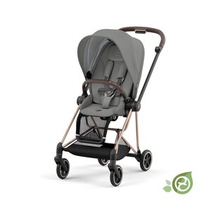 Cybex Mios stroller web set V3 Pearl Grey + Rose Gold Frame - Cybex