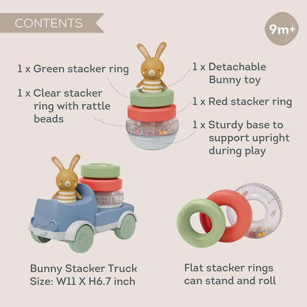 Taf Toys educational toy Bunny stacker truck - Taf Toys