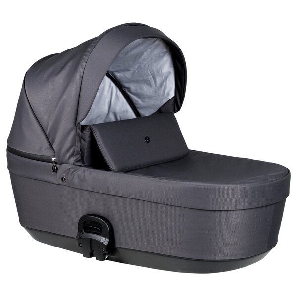 Nordbaby Active Plus vankrikomplekt Metal Grey, frame Onyx Dark Brown - Nordbaby