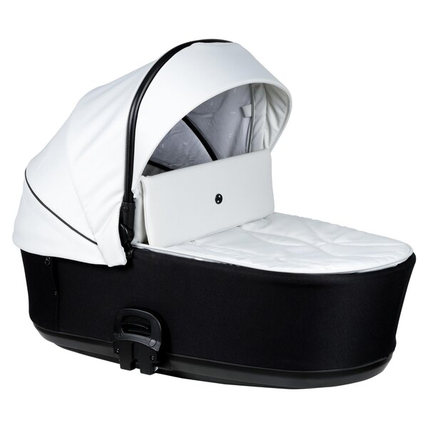 Nordbaby Active Lux stroller set Black & White, Chrome Black frame - Nordbaby