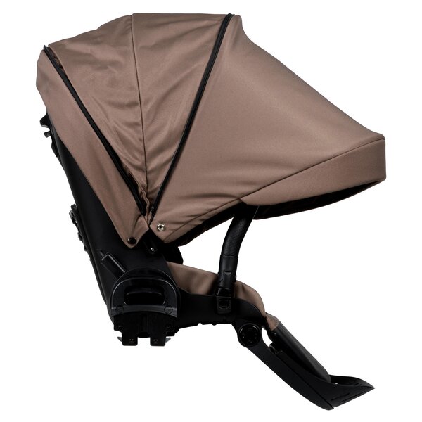 Nordbaby Active Lux stroller set Chocolate Brown, Chrome Black frame - Nordbaby