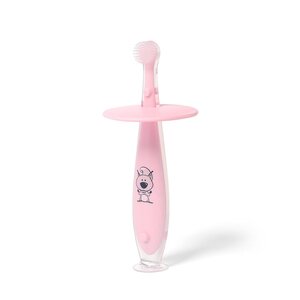 BabyOno Suction baby toothbrush 6m+ Pink - BabyOno