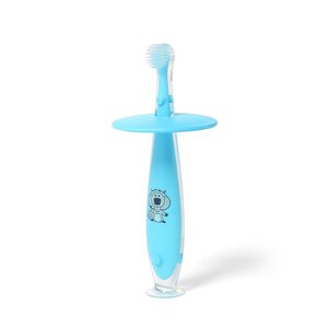 BabyOno Suction baby toothbrush 6m+ Blue - BabyOno