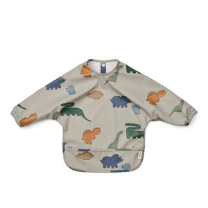 Liewood bib Dinosaurs / Mist - Liewood