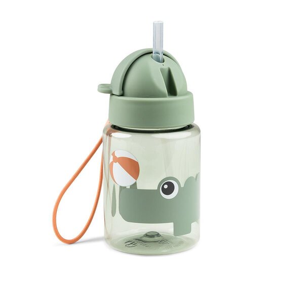 Done by Deer бутылочка с соломинкой 280ml, Playground Green - Done by Deer