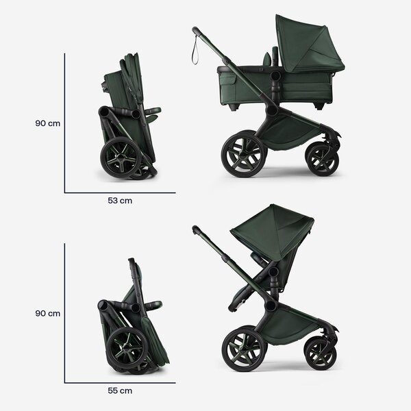 Bugaboo Fox 5 complete stroller set Noir Limited Edition Midnight Green - Bugaboo