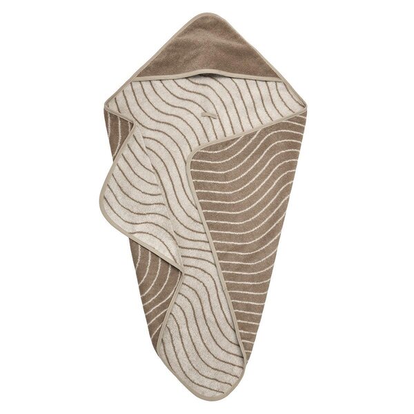 Leander hooded towel 80x80cm, Woodland, Cappuccino - Leander