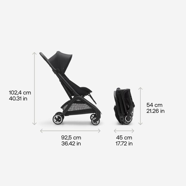 Bugaboo Butterfly kergkäru Black/Dark Cherry - Bugaboo