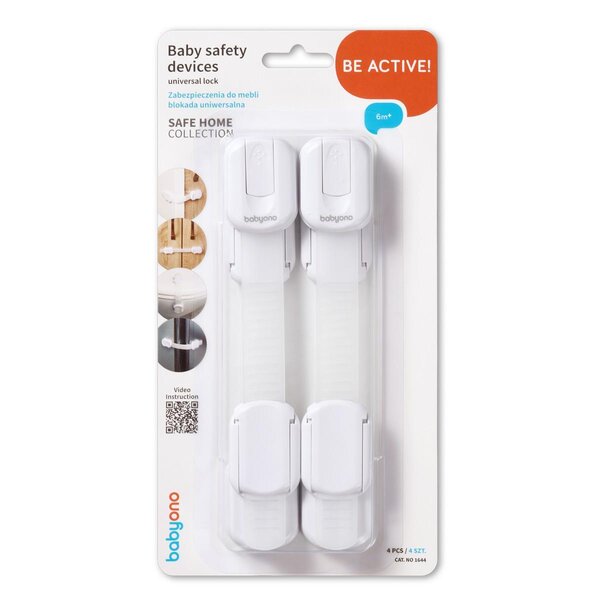BabyOno universal safety locks 4pcs - BabyOno