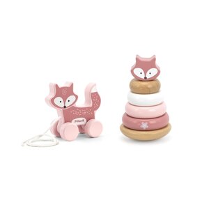 PolarB Pull Along and Stacking Set - Fox - PolarB