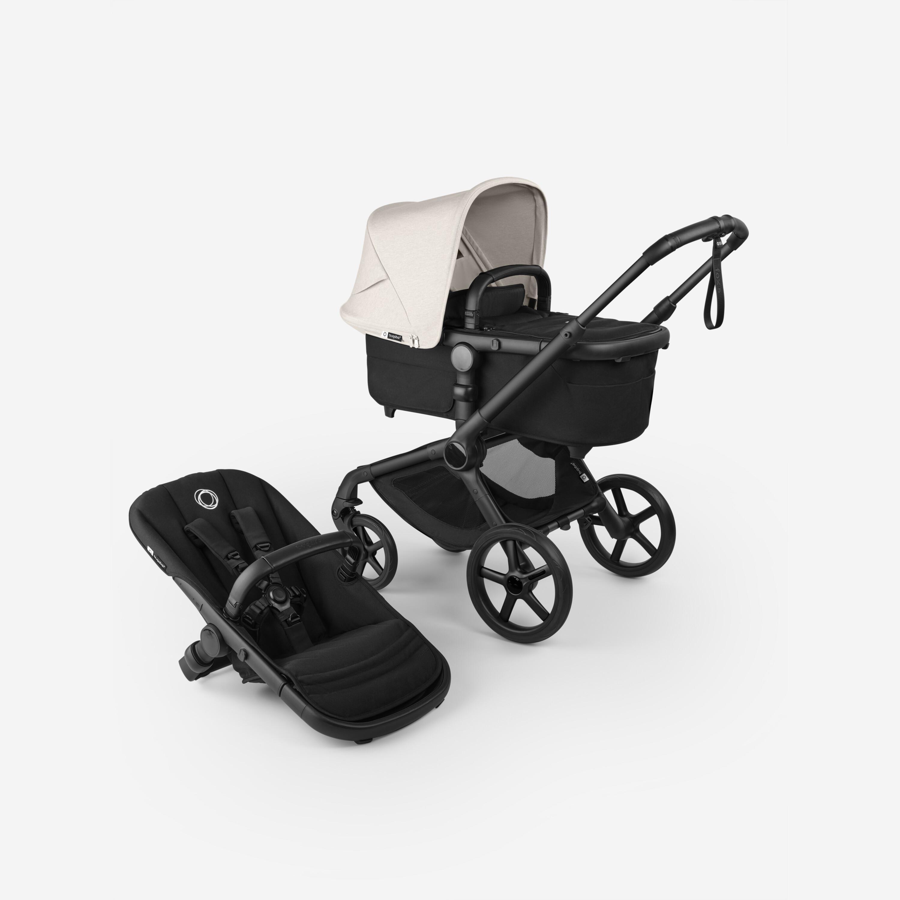 Bugaboo Fox 5 Renew 2in1 stroller set Black/Heritage Black-Misty White - Bugaboo