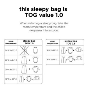 Done by Deer sleeping bag TOG 1.0 Playground Powder, 70cm - Done by Deer